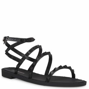 Steve Madden Matte Black Sandals